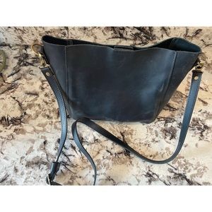 Portland Leather Bucket Bag